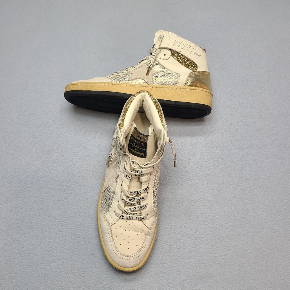 Vintage Havana Dream Sneakers Womens 7.5 Gold Snake Multi Excellent High Top